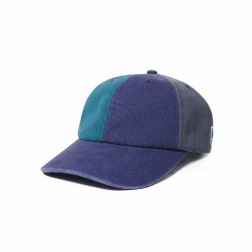 Canvas Patchwork 6 Panel Cap, Washed Navy 7 Canvas Patchwork 6 Panel Cap, Washed Navy -Butter Goods Store CanvasPatchwork6PanelHatWashedNavy1