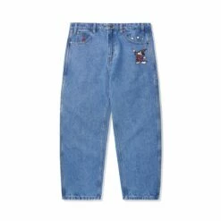 Butter Goods Store 30 Fantasia Baggy Denim Jeans, Washed Indigo