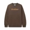 Felt Logo Applique Crewneck, Chocolate -Butter Goods Store FeltAppliqueLogoCrewneckSweatshirtcopy