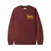 Jazz Research Crewneck, Sangria -Butter Goods Store JazzResearchEmbroideredCrewneckSweatshirtWine1