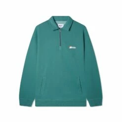 Pigment Dye 1/4 Zip Pullover, Jungle Wood