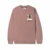 Stone Flower Crewneck, Dusty Rose -Butter Goods Store StoneFlowerCrewneckSweatshirtDustyRose1