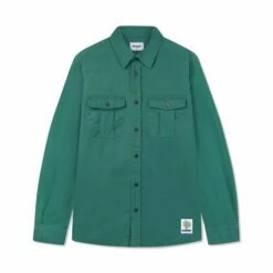 Butter Goods Store 20 Washed Pocket L/S Shirt, Fern