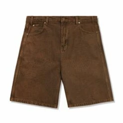 Web Denim Shorts, Brown